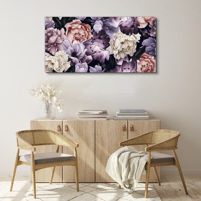 Tableau toile imprimée Composition florale aux tons pastel