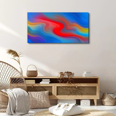 Tableau toile imprimée Vagues de couleurs en mouvement
