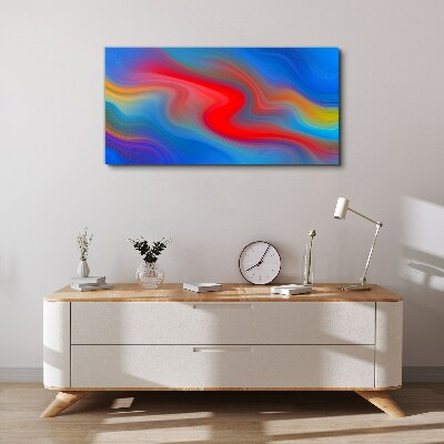 Tableau toile imprimée Vagues de couleurs en mouvement
