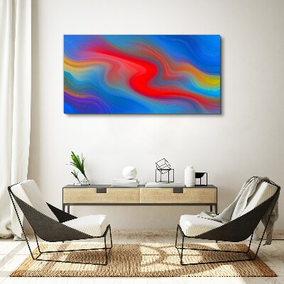 Tableau toile imprimée Vagues de couleurs en mouvement