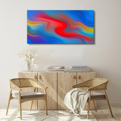 Tableau toile imprimée Vagues de couleurs en mouvement