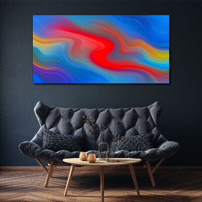 Tableau toile imprimée Vagues de couleurs en mouvement