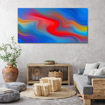Tableau toile imprimée Vagues de couleurs en mouvement