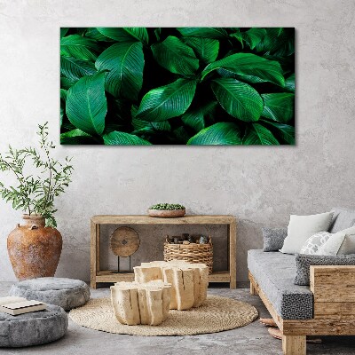 Tableau sur toile Symphonie verte des feuilles