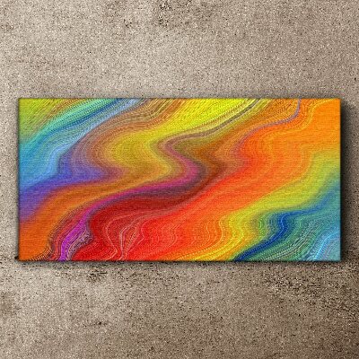 Tableau sur toile Une vague de couleurs en mouvement