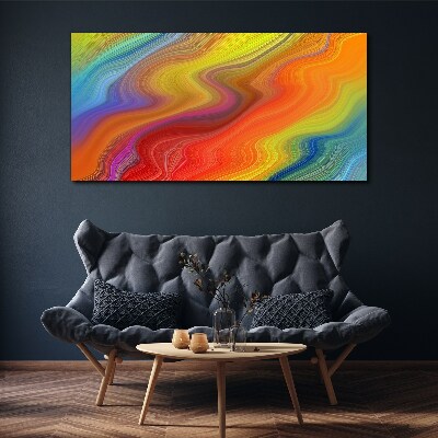 Tableau sur toile Une vague de couleurs en mouvement