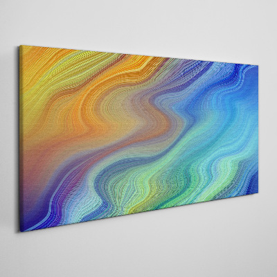 Tableau toile imprimée Vagues de couleurs en mouvement