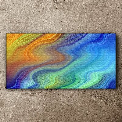 Tableau toile imprimée Vagues de couleurs en mouvement