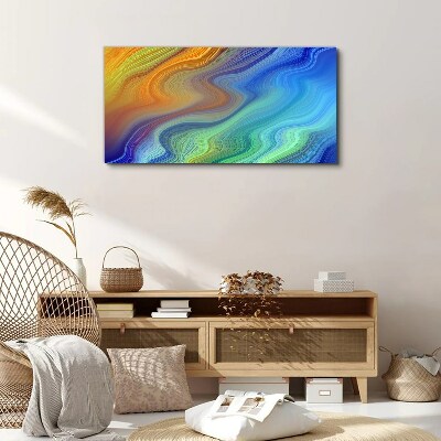 Tableau toile imprimée Vagues de couleurs en mouvement