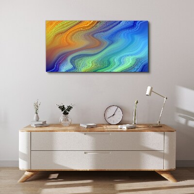 Tableau toile imprimée Vagues de couleurs en mouvement
