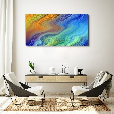 Tableau toile imprimée Vagues de couleurs en mouvement