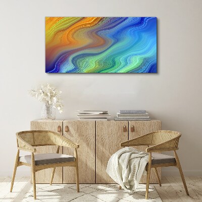 Tableau toile imprimée Vagues de couleurs en mouvement