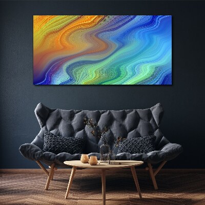 Tableau toile imprimée Vagues de couleurs en mouvement