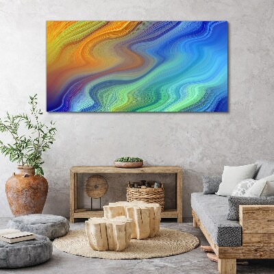 Tableau toile imprimée Vagues de couleurs en mouvement