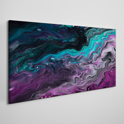Tableau imprimé sur toile Vagues de couleurs en mouvement
