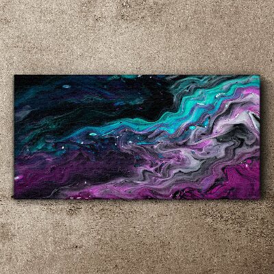 Tableau imprimé sur toile Vagues de couleurs en mouvement
