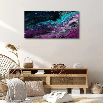 Tableau imprimé sur toile Vagues de couleurs en mouvement
