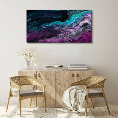 Tableau imprimé sur toile Vagues de couleurs en mouvement