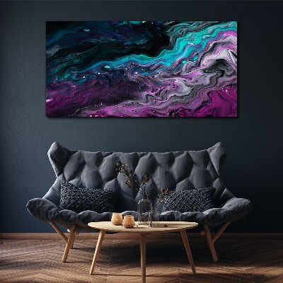 Tableau imprimé sur toile Vagues de couleurs en mouvement