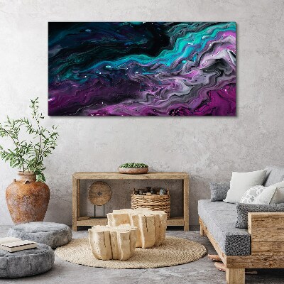 Tableau imprimé sur toile Vagues de couleurs en mouvement