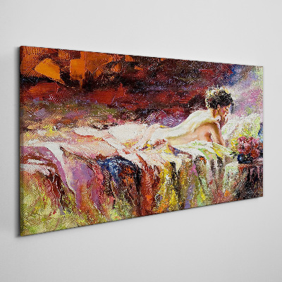 Tableau imprimé sur toile L'intimité en couleur