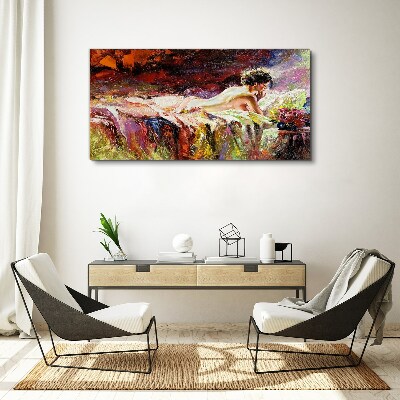 Tableau imprimé sur toile L'intimité en couleur