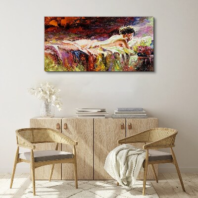 Tableau imprimé sur toile L'intimité en couleur