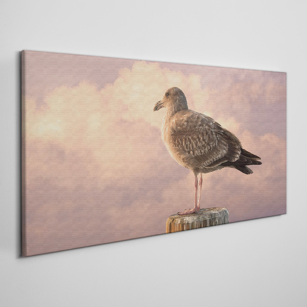 Tableau sur toile Gardien ailé dans les nuages