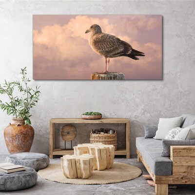 Tableau sur toile Gardien ailé dans les nuages