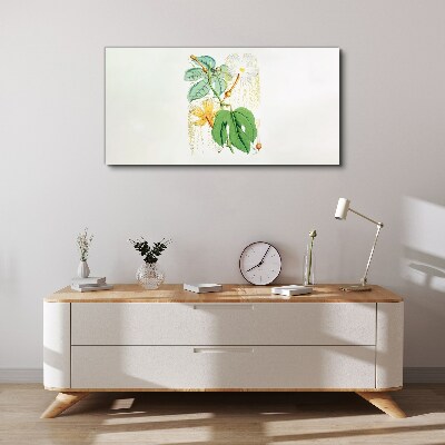 Tableau toile imprimée Motif floral aux couleurs pastel