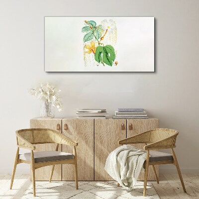 Tableau toile imprimée Motif floral aux couleurs pastel