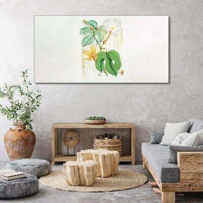 Tableau toile imprimée Motif floral aux couleurs pastel