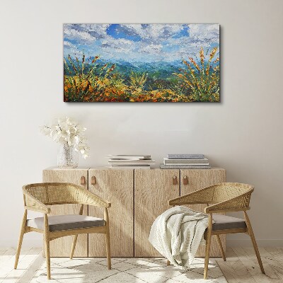 Tableau sur toile Paysages d'été aux couleurs de la nature