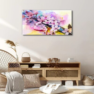 Tableau toile imprimée Une explosion florale de couleurs