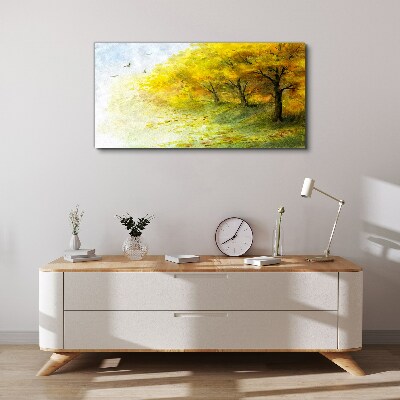 Tableau imprimé sur toile Automne doré dans le parc