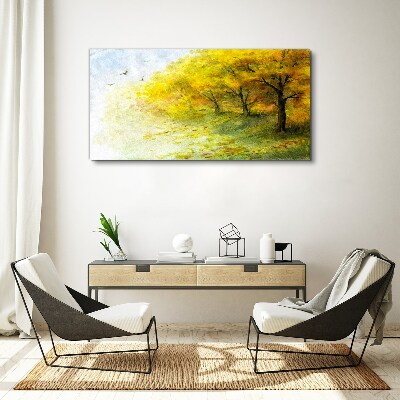 Tableau imprimé sur toile Automne doré dans le parc