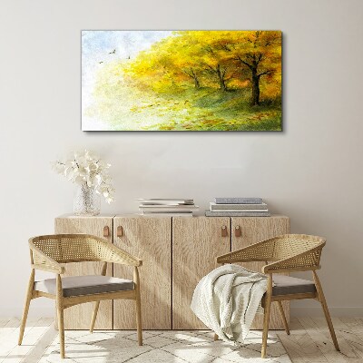 Tableau imprimé sur toile Automne doré dans le parc