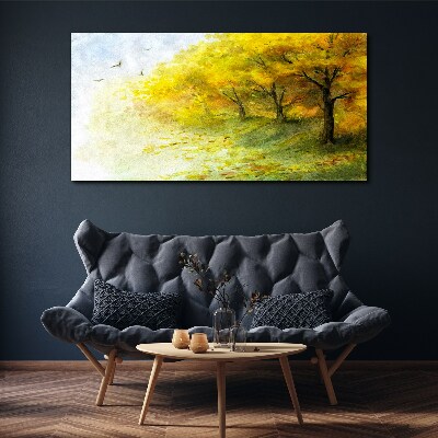 Tableau imprimé sur toile Automne doré dans le parc