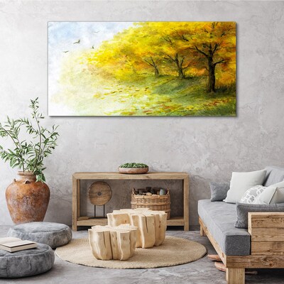 Tableau imprimé sur toile Automne doré dans le parc