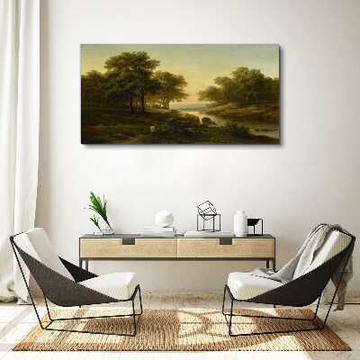 Tableau sur toile Un paysage rural paisible