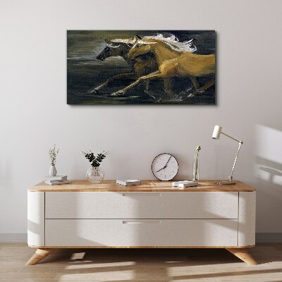Tableau toile imprimée Chevaux de course