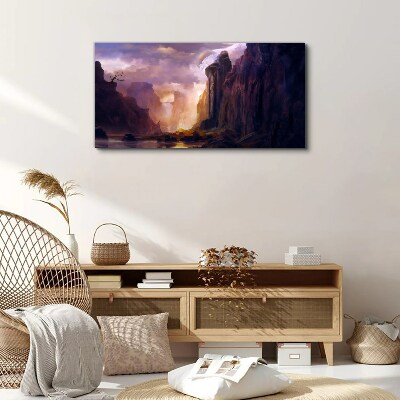 Tableau sur toile Paysages de montagne magiques