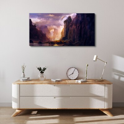 Tableau sur toile Paysages de montagne magiques