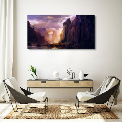 Tableau sur toile Paysages de montagne magiques