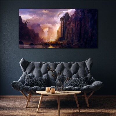 Tableau sur toile Paysages de montagne magiques