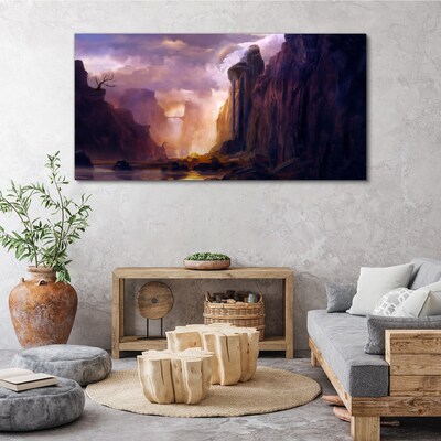 Tableau sur toile Paysages de montagne magiques
