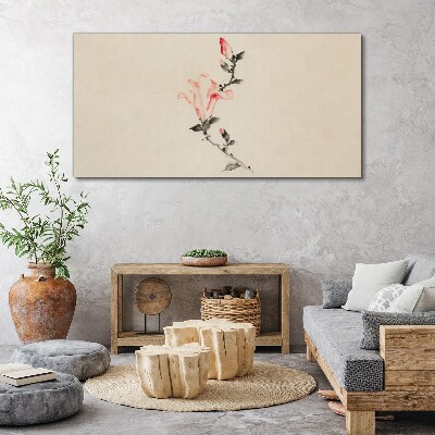 Tableau imprimé sur toile Minimalisme floral aux nuances délicates