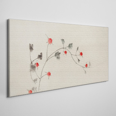 Tableau sur toile Ruban floral