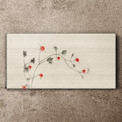 Tableau sur toile Ruban floral