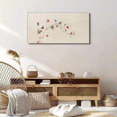 Tableau sur toile Ruban floral